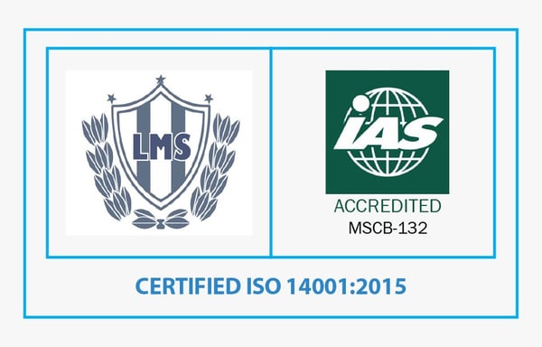 Sello de certificación ISO 14001