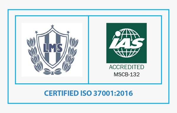 Sello de certificación ISO 37001